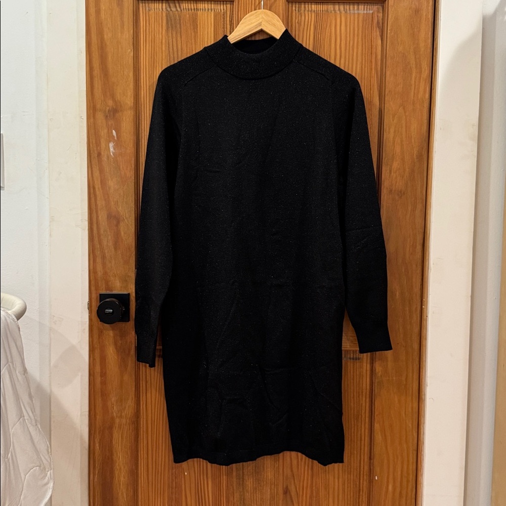 Hatch Black Sparkly Knit Dress SZ3 Maternity